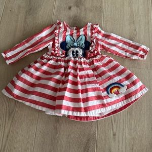 Disney Baby Full Minnie Mouse striped Dress
